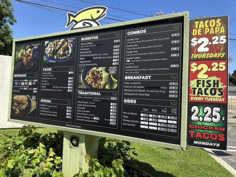 Senor Baja - Pomona, CA menu_pic