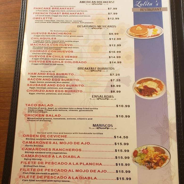 Lolita's Restaurant - Baldwin Park, CA menu_pic