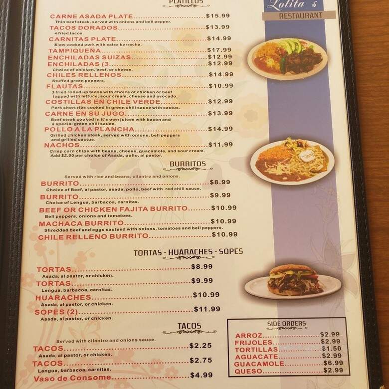 Lolita's Restaurant - Baldwin Park, CA menu_pic