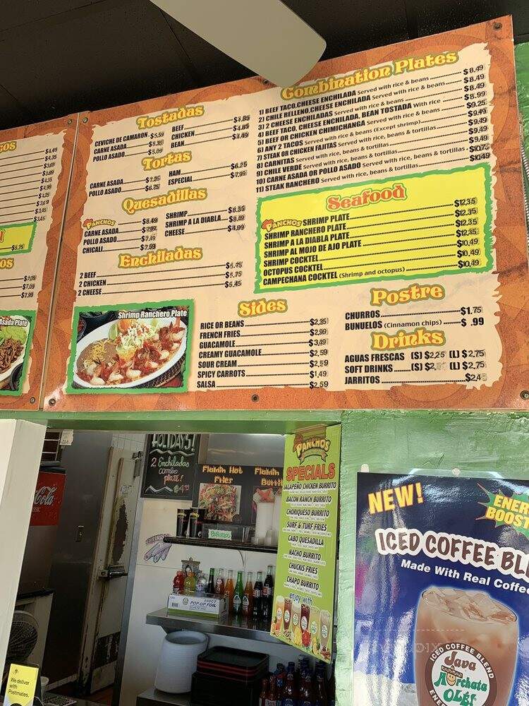 Panchos Authentic Mexican Grill - Chula Vista, CA menu_pic