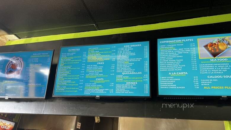 El Toro Mexican Grill - San Diego, CA menu_pic