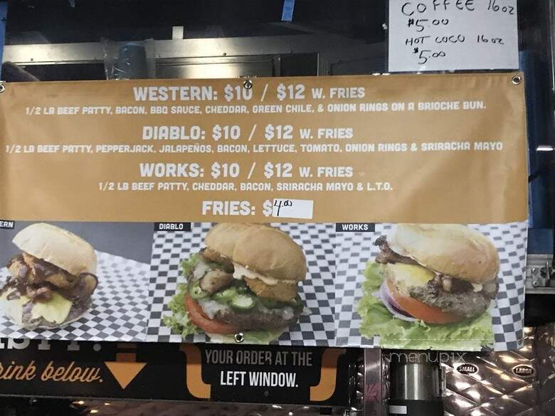 Slider House Burger Co. - San Diego, CA menu_pic