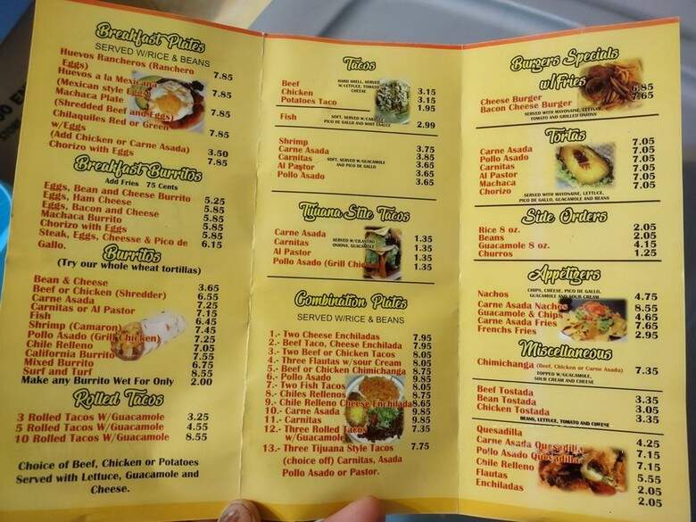 Jose Cetina - El Cajon, CA menu_pic