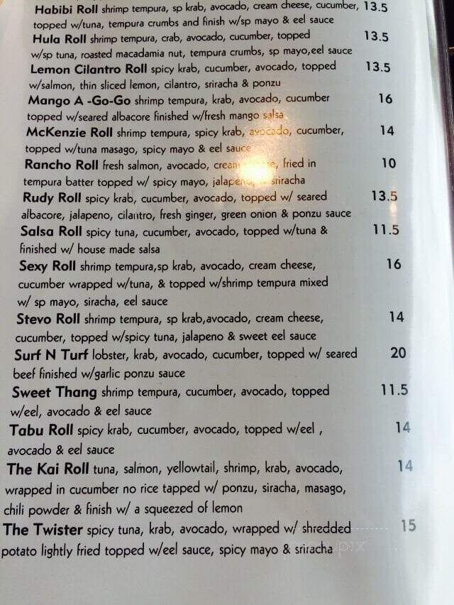 Tabu Sushi Bar & Grill - Vista, CA