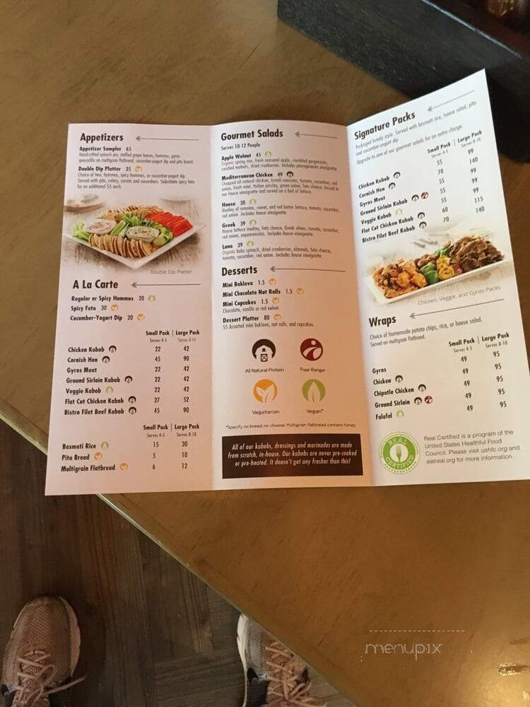 Luna Grill - Carlsbad, CA menu_pic