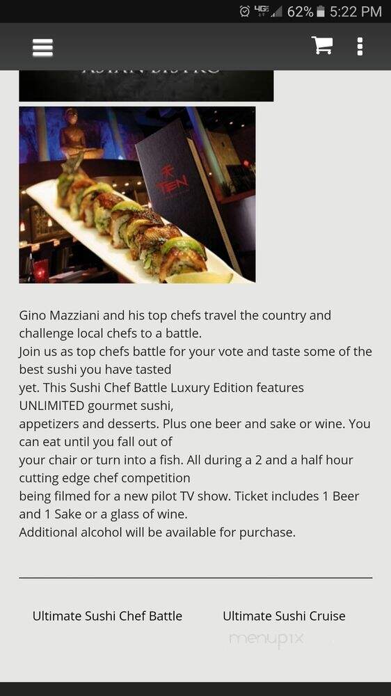 Sushi Smackdown - Carlsbad, CA menu_pic
