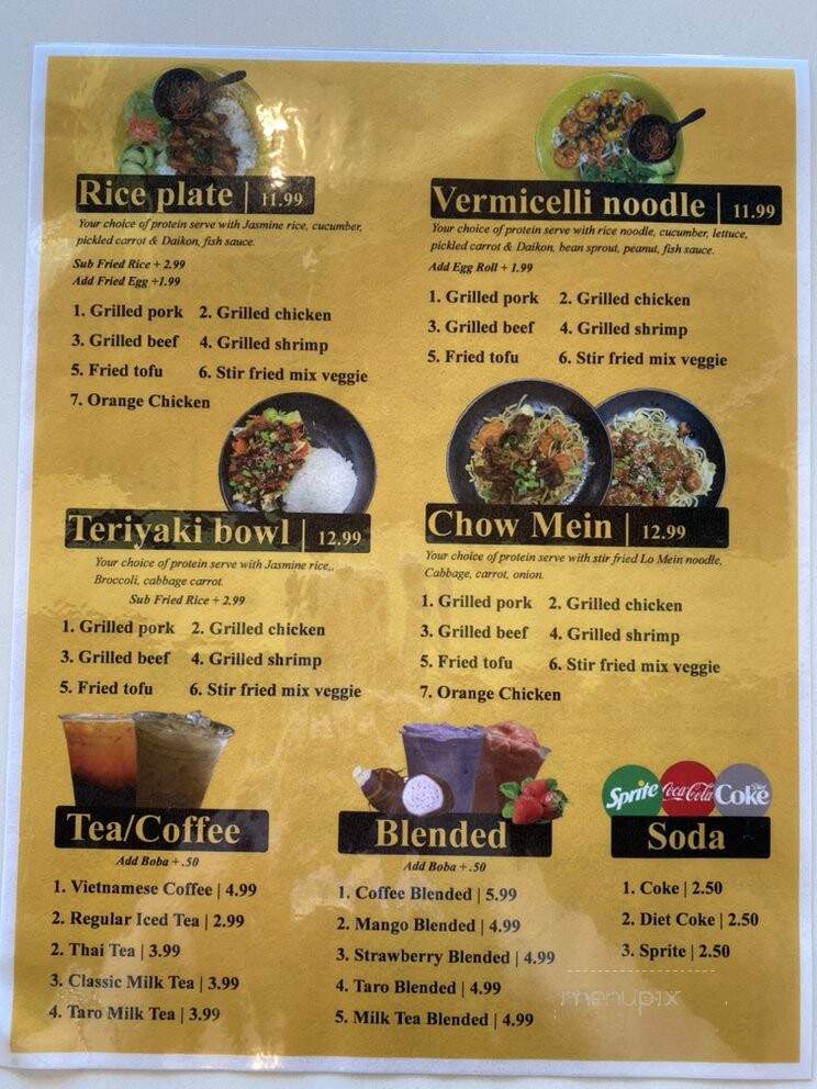 Pho TIME - San Marcos, CA menu_pic