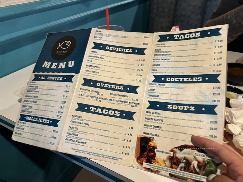 Mariscos Mazatlan Mexican Grill - Escondido, CA menu_pic