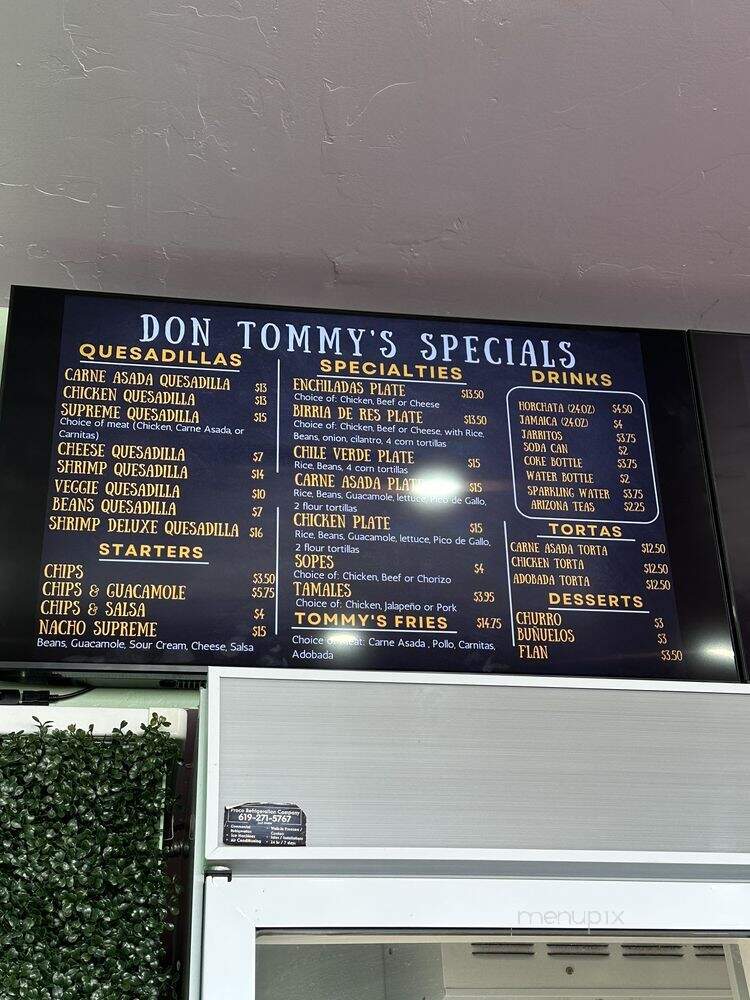 Don Tommy's Mexican Food - San Diego, CA