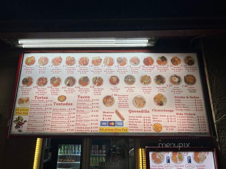 Ramiro's Taco Shop - San Diego, CA menu_pic