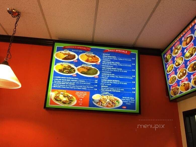 Yesenia's Mexican and Seafood - San Diego, CA menu_pic