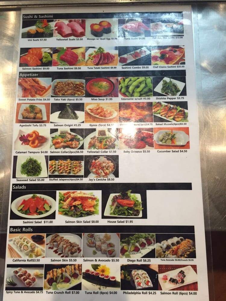 Ramaki - San Diego, CA menu_pic