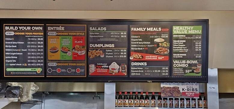 Waba Grill - Loma Linda, CA menu_pic