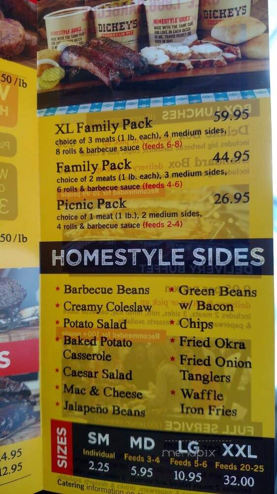 Dickey's Barbecue Pit - Victorville, CA menu_pic