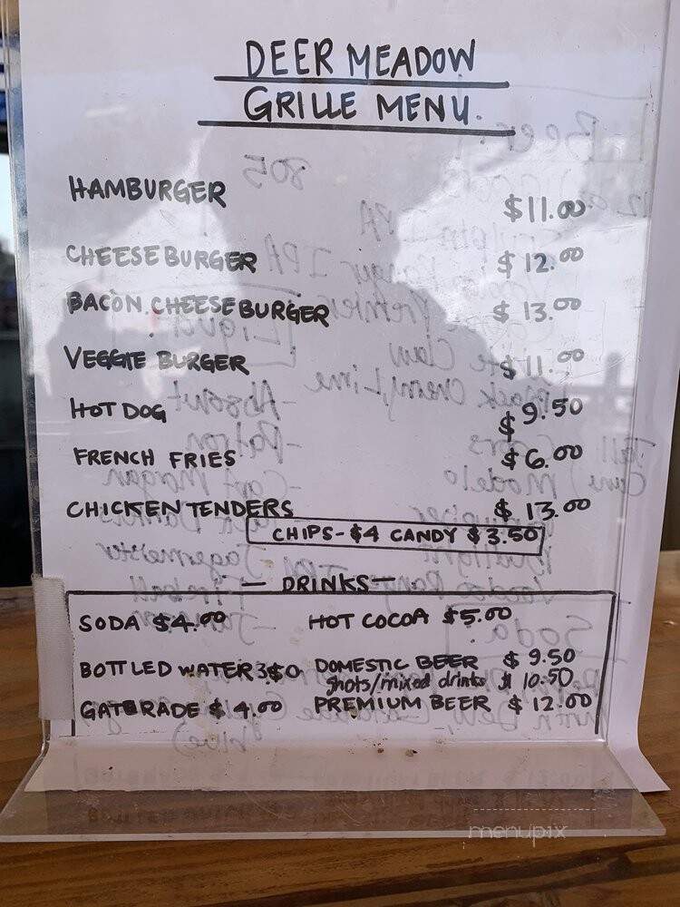 Deer Meadow Grille - Running Springs, CA menu_pic