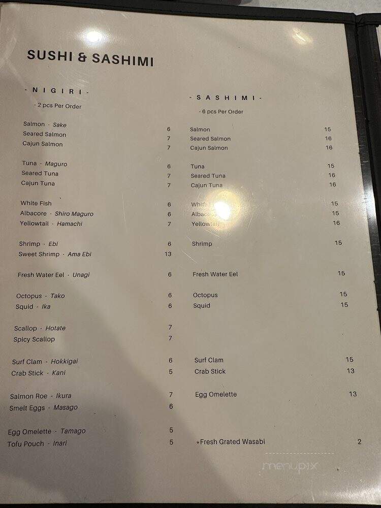 Amagi Sushi - Riverside, CA menu_pic
