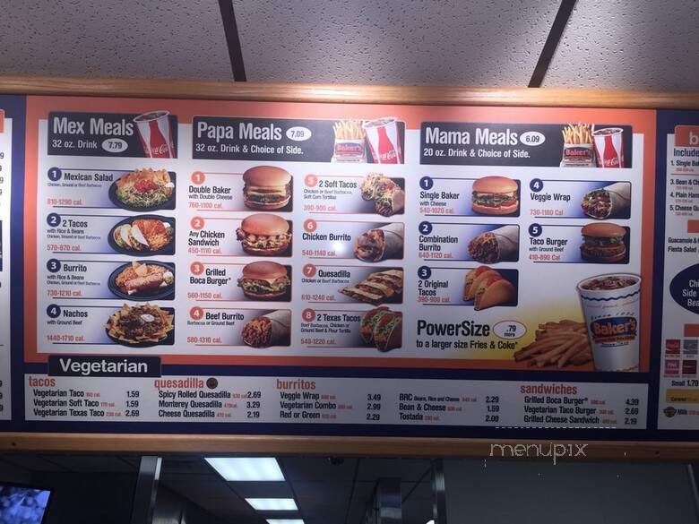 Baker's Drive-Thru - Riverside, CA menu_pic