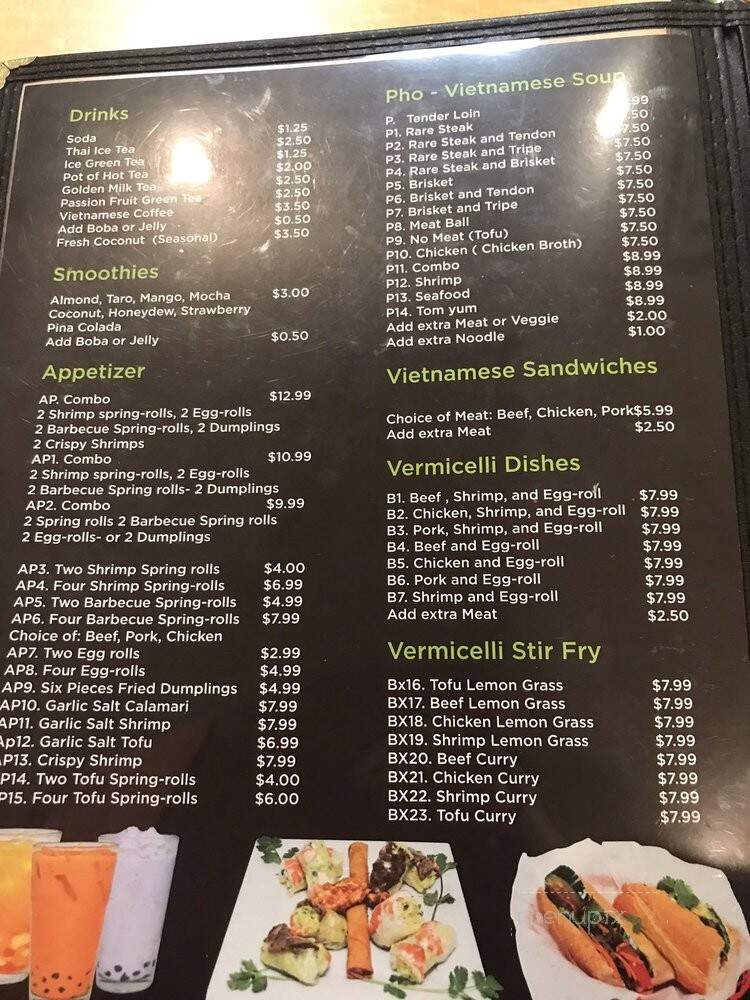 Pho TYC - Wildomar, CA menu_pic