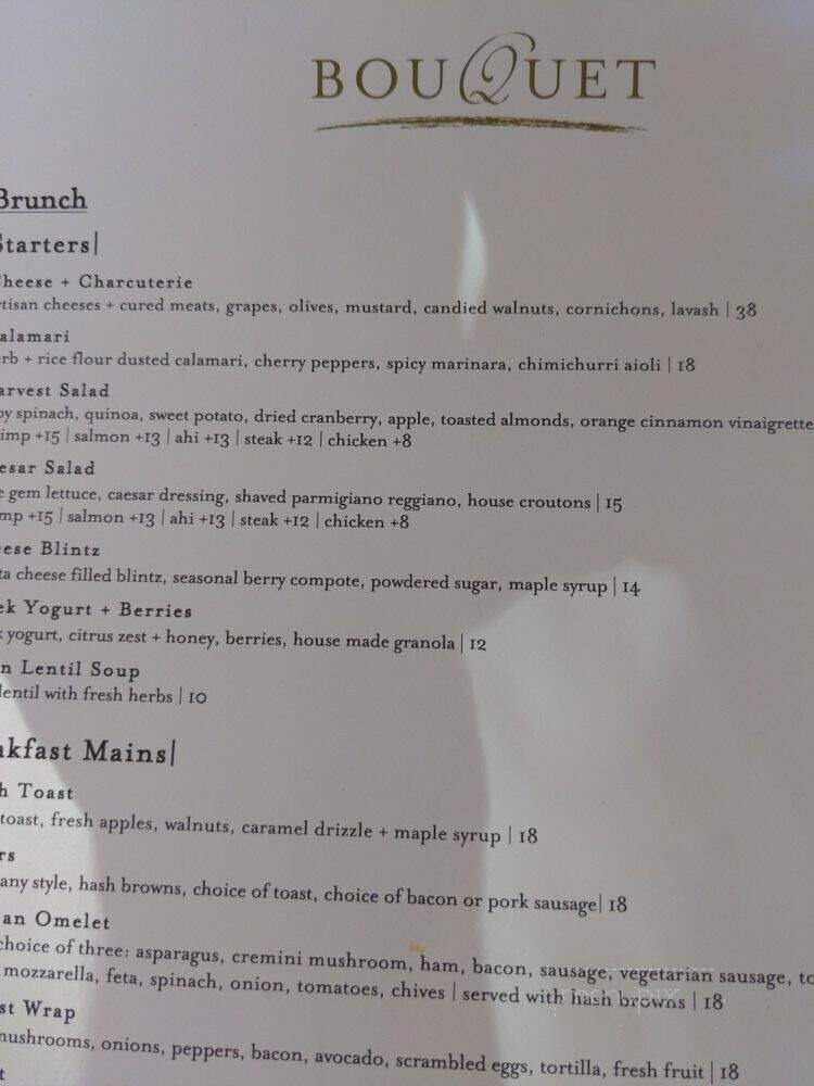 Bouquet Restaurant - Temecula, CA