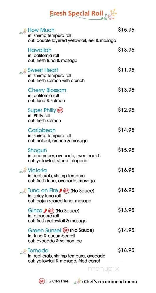 Oh My Sushi - Laguna Niguel, CA menu_pic