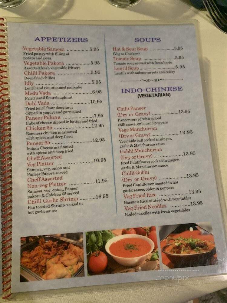 India Gate Restaurant - Tustin, CA menu_pic
