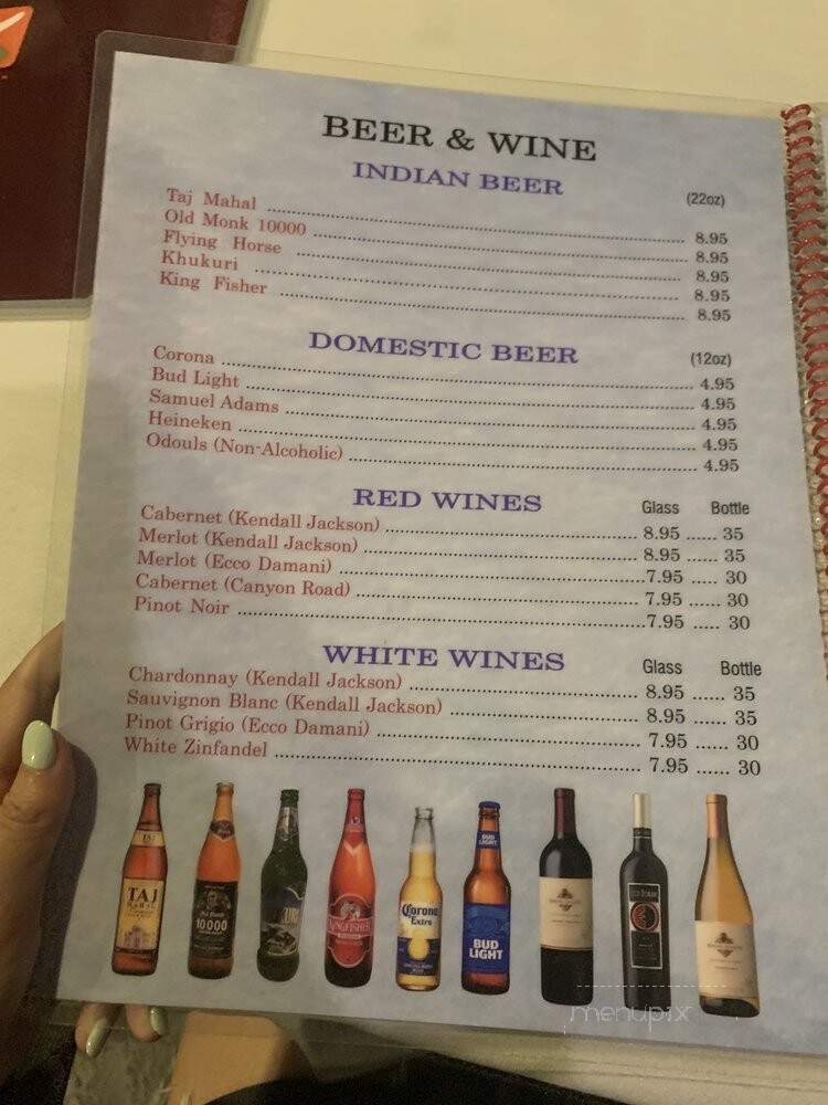 India Gate Restaurant - Tustin, CA menu_pic