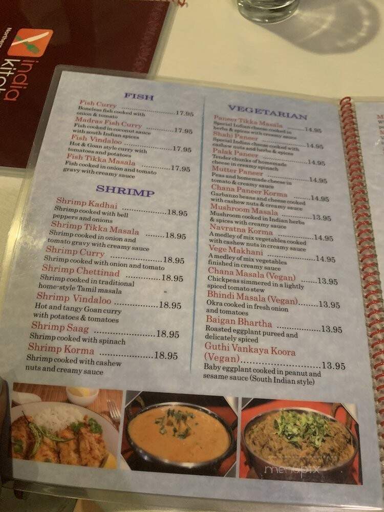India Gate Restaurant - Tustin, CA menu_pic