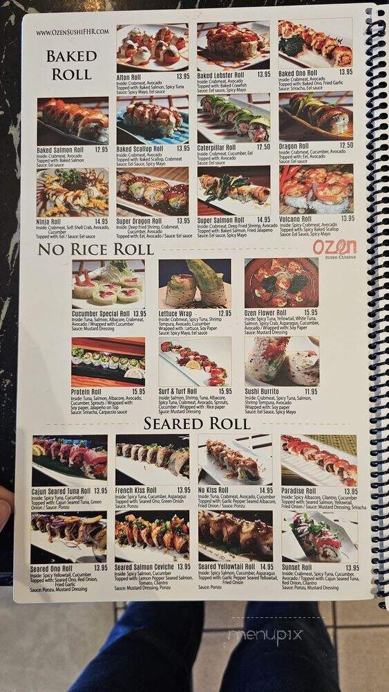 Ozen Sushi - Foothill Ranch, CA menu_pic