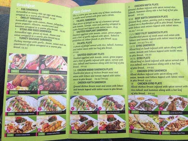 Damasq Cafe - Corona Del Mar, CA menu_pic