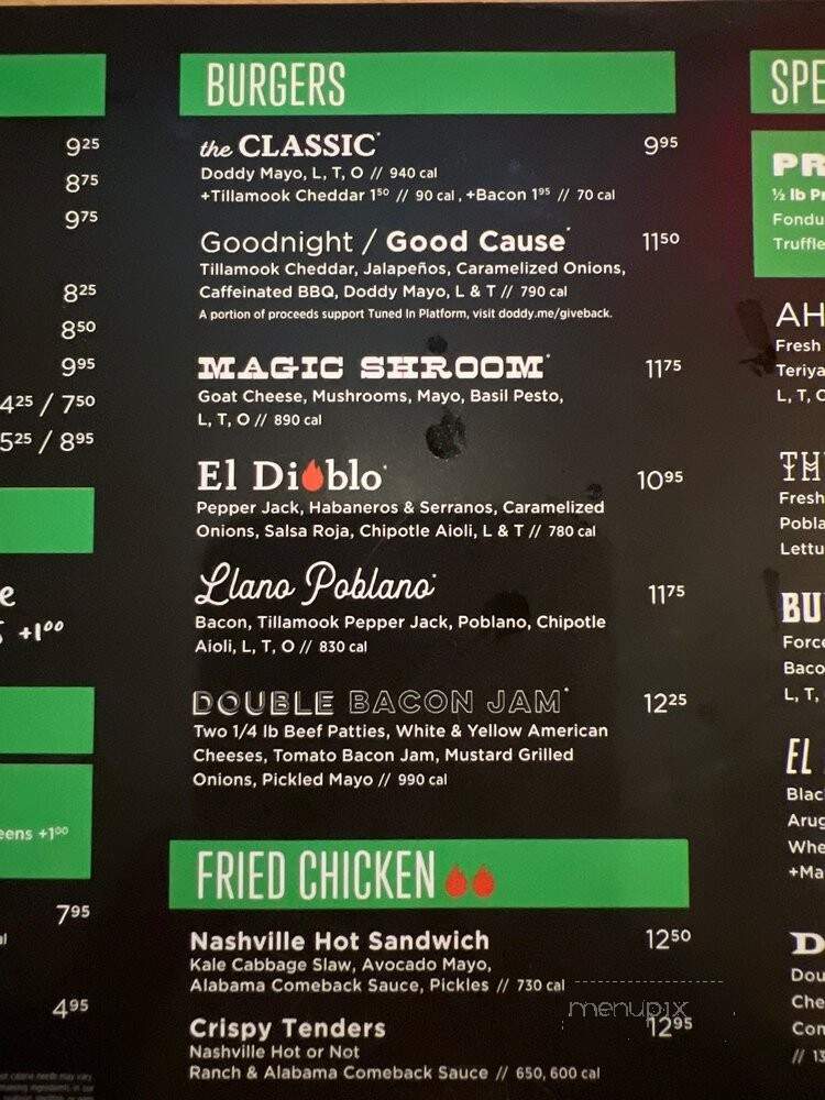 Hopdoddy Burger Bar - Newport Beach, CA menu_pic