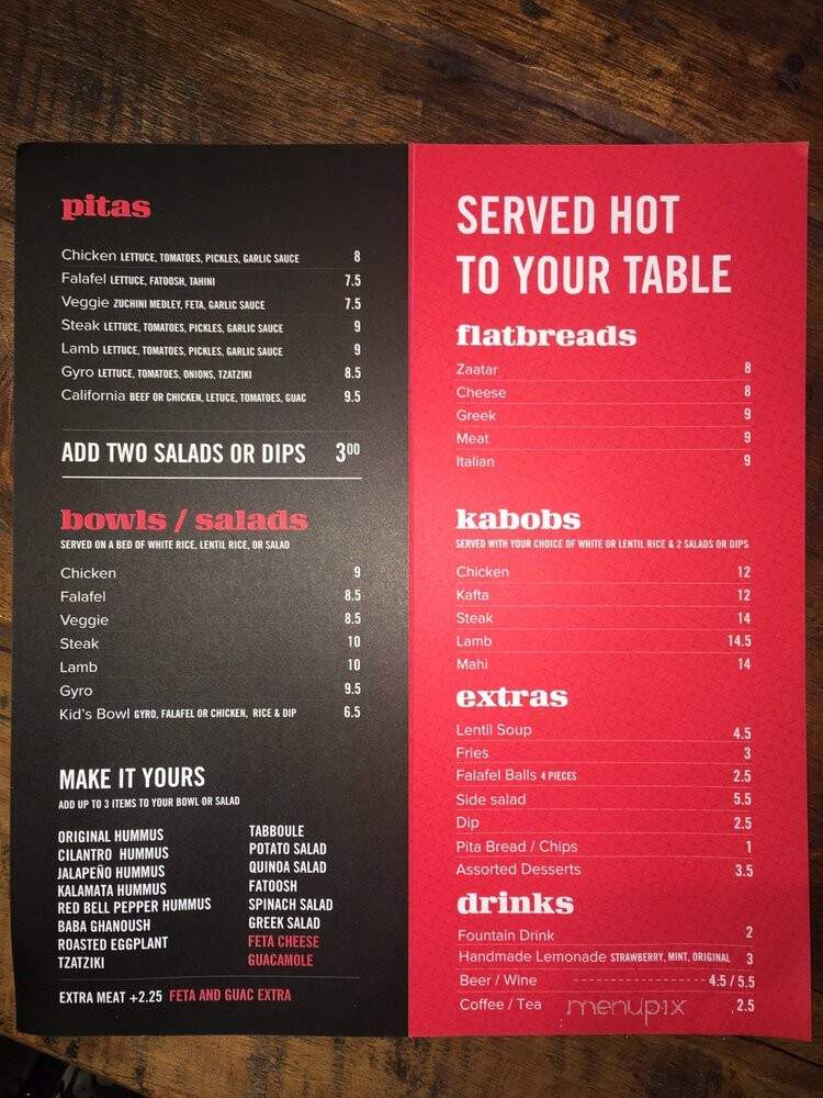 Pita Pita - Aliso Viejo, CA menu_pic