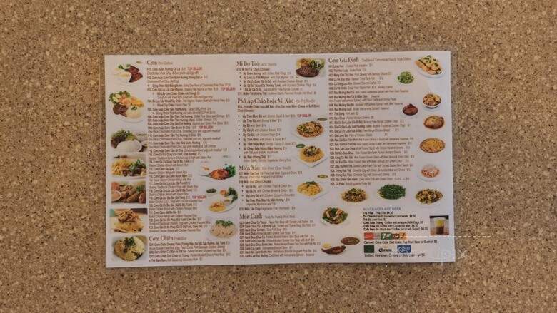 Pho Quang Trung - Garden Grove, CA menu_pic