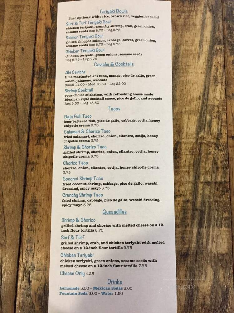 MAR - Santa Ana, CA menu_pic
