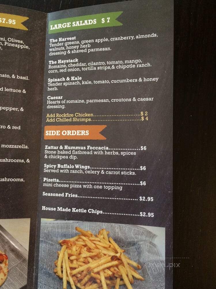 Rockfire Grill - Santa Ana, CA menu_pic