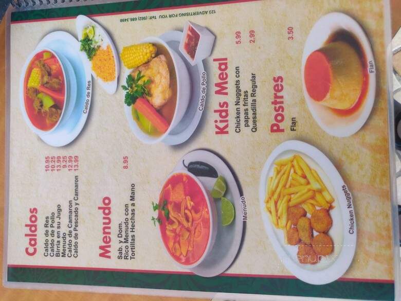 Antojitos La Lagunilla - Garden Grove, CA menu_pic