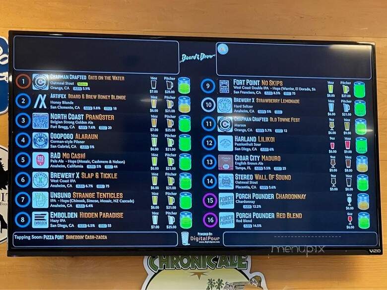Board & Brew - Anaheim, CA menu_pic