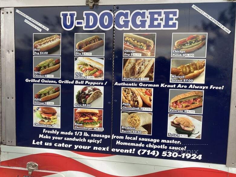 U-Doggee Catering - Anaheim, CA menu_pic