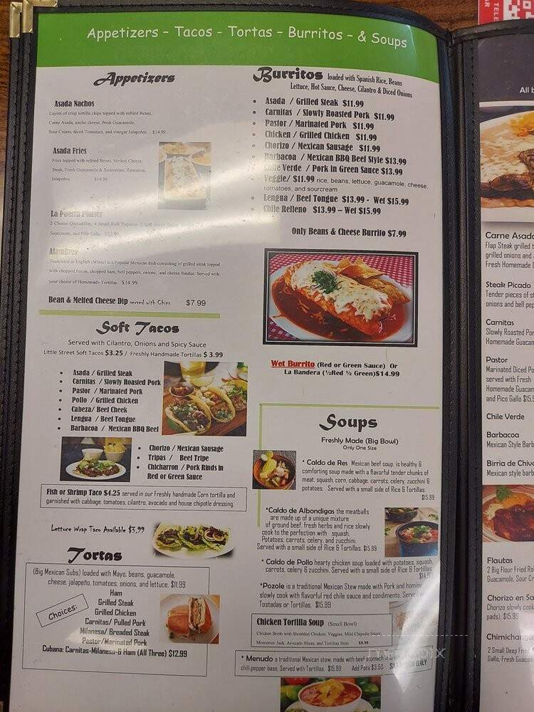 La Puerta - Brea, CA menu_pic