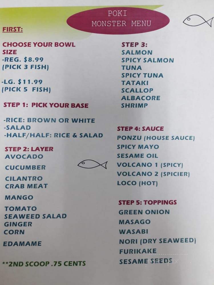 Poki Monster - Brea, CA menu_pic