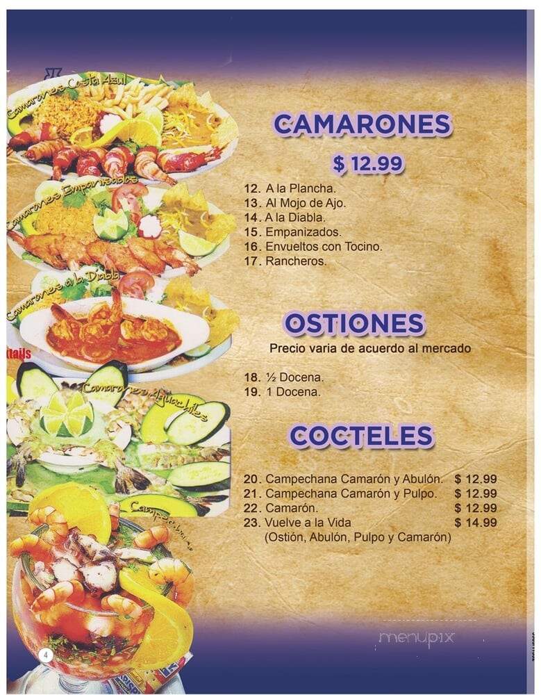 Taqueria y Marisqueria Mexico - Orange, CA menu_pic