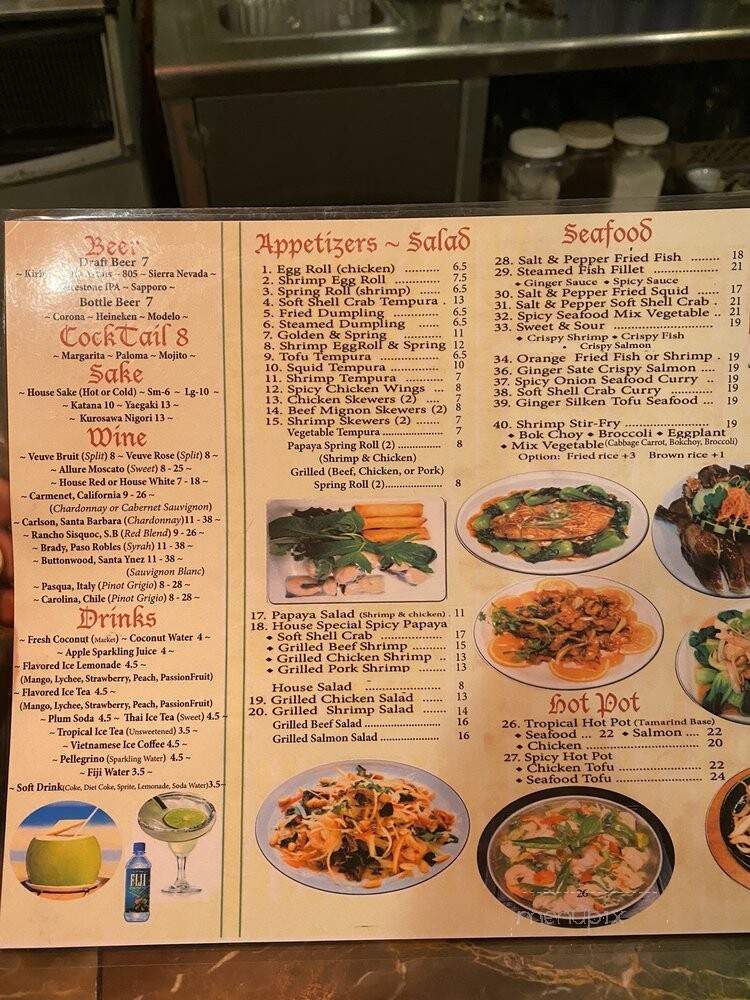 Saigon Vietnamese Restaurant - Santa Barbara, CA menu_pic