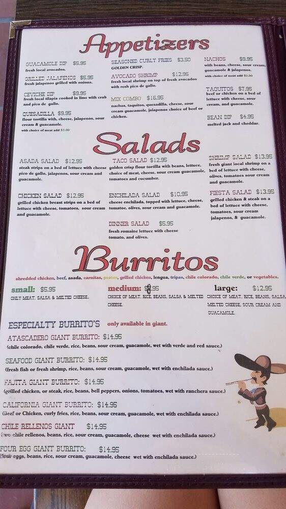 Marinas Cocina - Atascadero, CA menu_pic