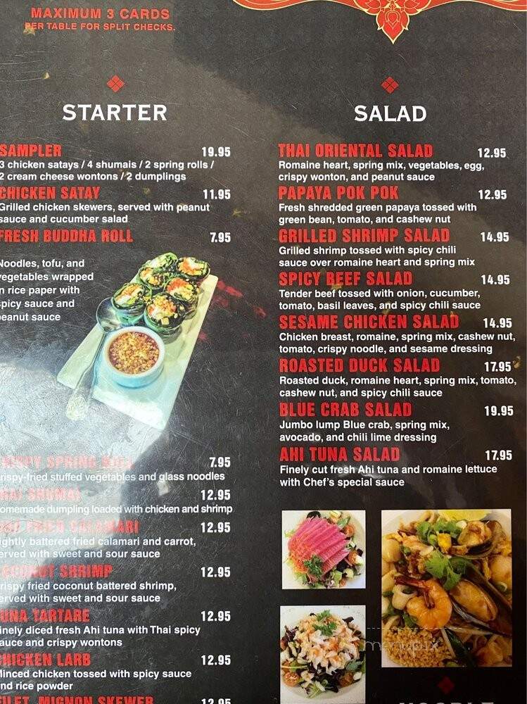 MyThai Restaurant - San Luis Obispo, CA menu_pic