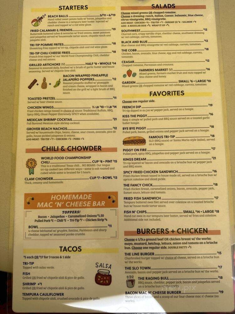 Rib Line by the Beach - Grover Beach, CA menu_pic