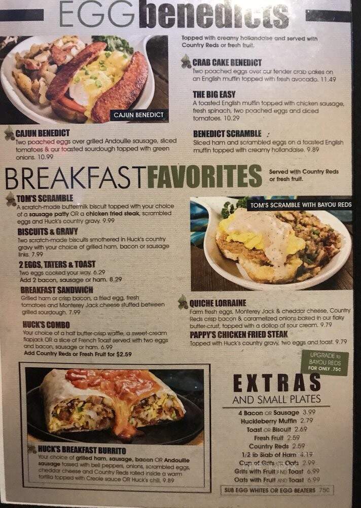 Huckleberry's - Turlock, CA menu_pic