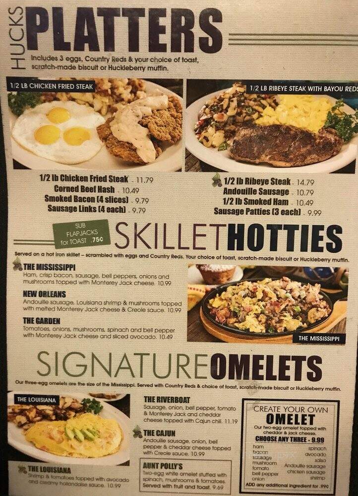 Huckleberry's - Turlock, CA menu_pic