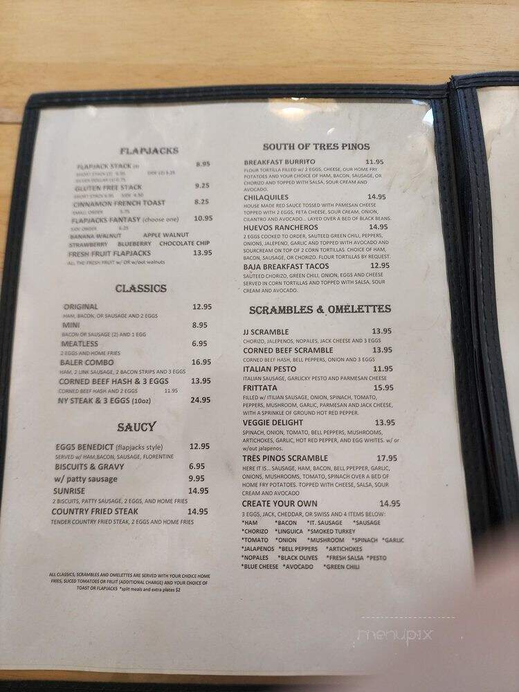 Flapjack's Breakfast & Grill - Tres Pinos, CA menu_pic