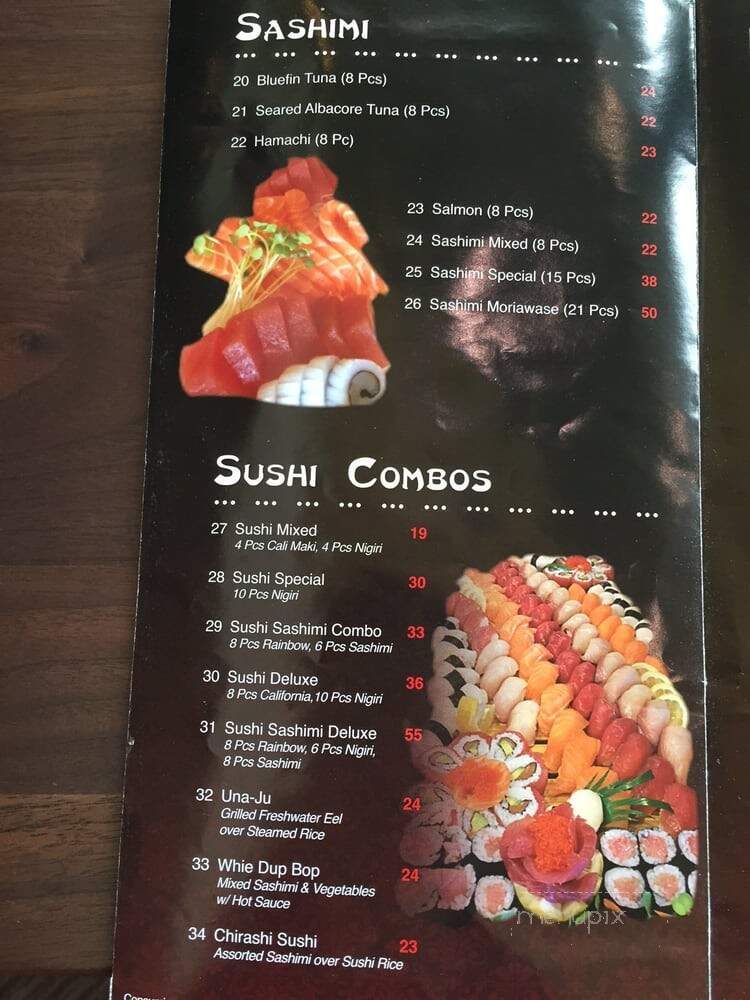 Truya Sushi - Santa Clara, CA menu_pic