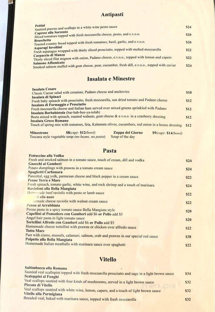 Chianti Reserve - Pleasanton, CA menu_pic