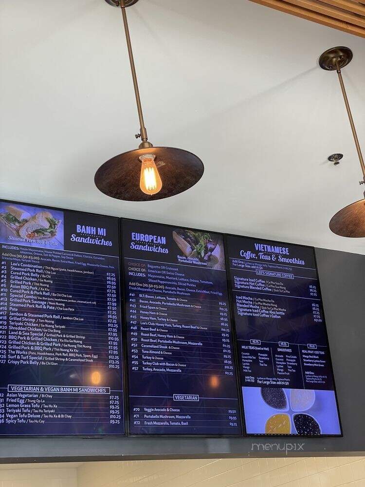 Lee's Sandwiches - Dublin, CA menu_pic